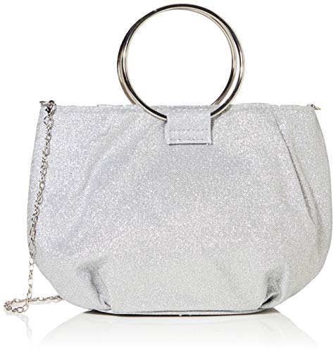Silver Oregon Clutch Bag - Designer Handbag for Women