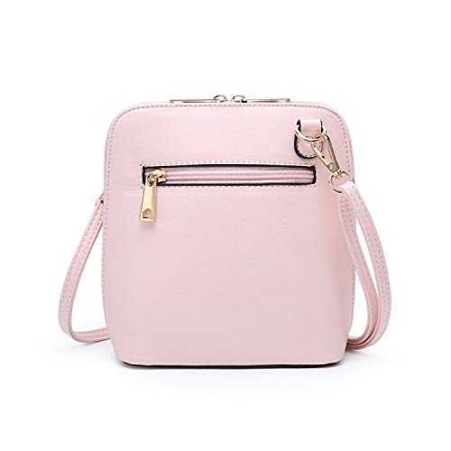 Craze London Womens Silver Faux Leather Crossbody Bag