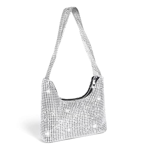 Rhinestone Crossbody Bag - Women's Sparkly Clutch