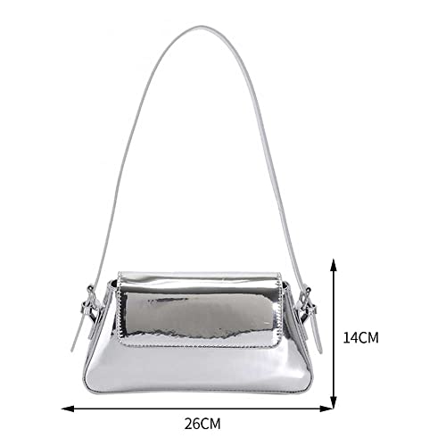 Silver Sparkly Designer Handbag for Evening Events