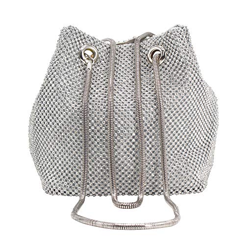 wiwsi Crystal Rhinestone Evening Purse for Weddings