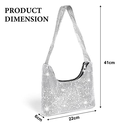 Rhinestone Crossbody Bag - Women's Sparkly Clutch