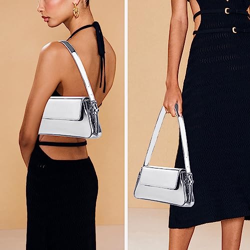 Silver Designer Evening Bag for Women - DKIIL NOIYB