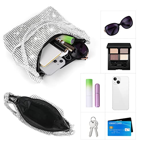 Rhinestone Crossbody Bag - Women's Sparkly Clutch