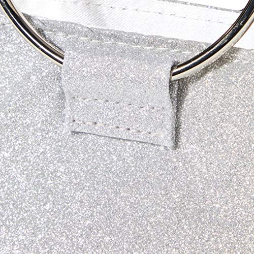 Silver Oregon Clutch Bag - Designer Handbag for Women