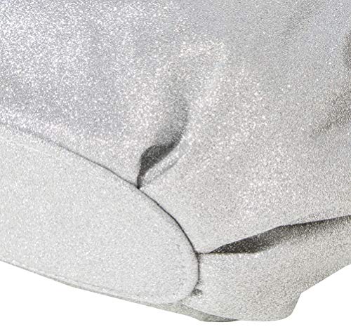 Silver Oregon Clutch Bag - Designer Handbag for Women