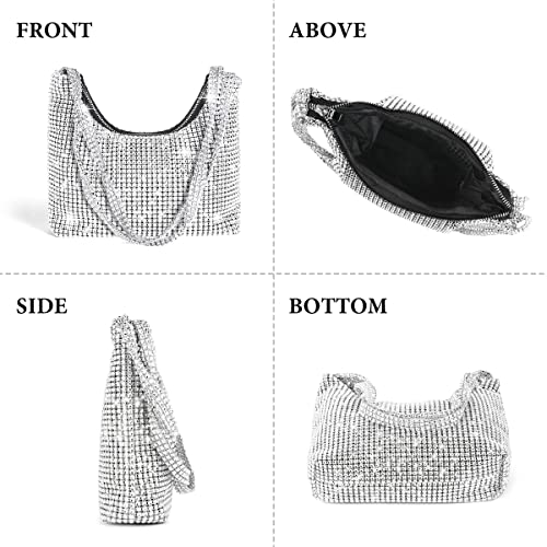 Rhinestone Crossbody Bag - Women's Sparkly Clutch