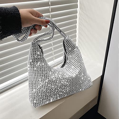 Rhinestone Crossbody Bag - Women's Sparkly Clutch