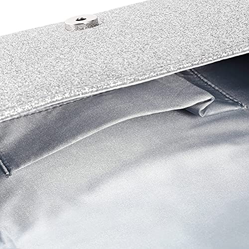 Fioeyr Glitter Envelope Clutch Bag for Women