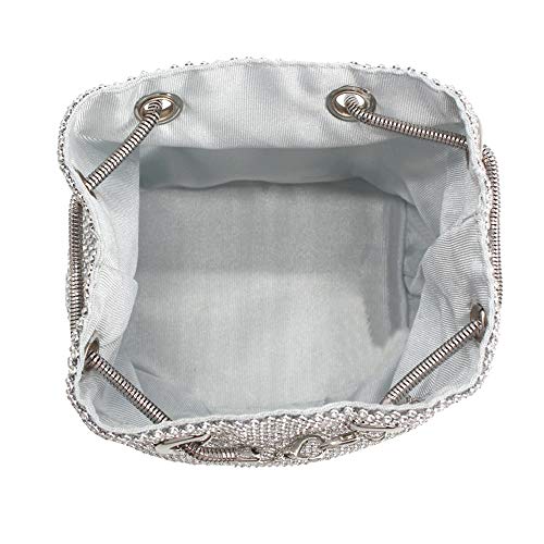 wiwsi Crystal Rhinestone Evening Purse for Weddings
