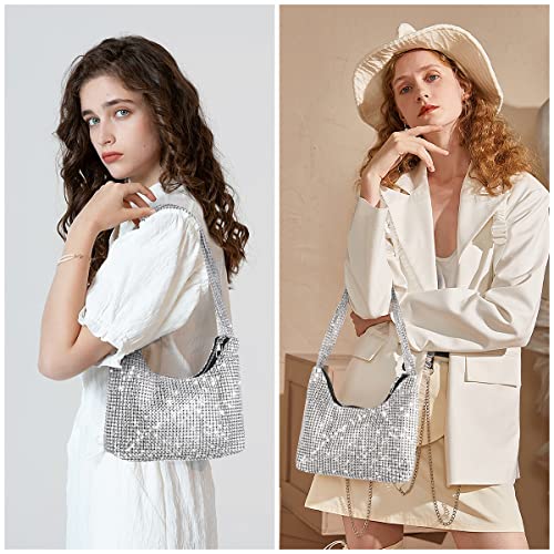 Rhinestone Crossbody Bag - Women's Sparkly Clutch