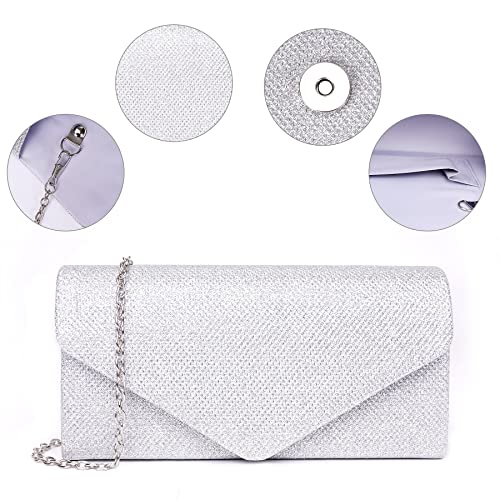 Larcenciel Sparkly Envelope Clutch: Stylish Evening Handbag