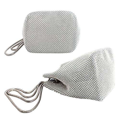wiwsi Crystal Rhinestone Evening Purse for Weddings