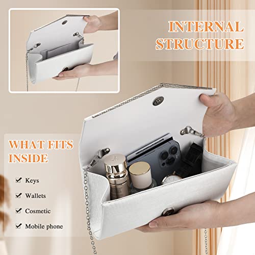 BAIGIO Elegant Sparkly Wedding Clutch Purse