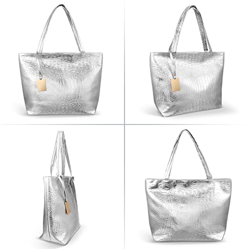 ABOOFAN Designer Tote: Large PU Shoulder Bag