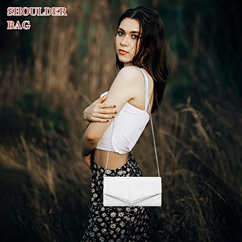 BAIGIO Elegant Sparkly Wedding Clutch Purse