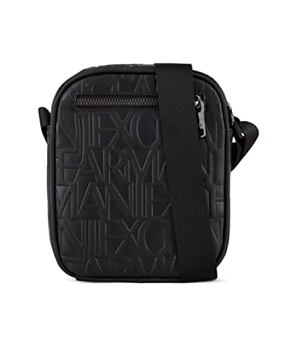 Armani Exchange Men's Embossed Monogram Crossbody Bag