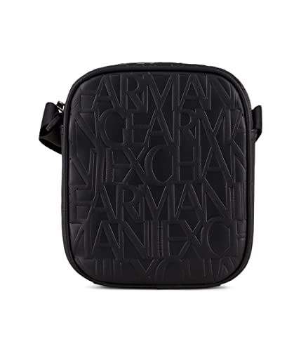 Armani Exchange Men's Embossed Monogram Crossbody Bag