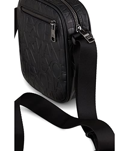 Armani Exchange Men's Embossed Monogram Crossbody Bag
