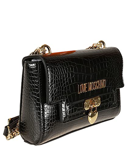 Love Moschino Black Designer Shoulder Bag - 15x23x6