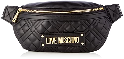 Love Moschino Black Designer Fanny Pack, One Size