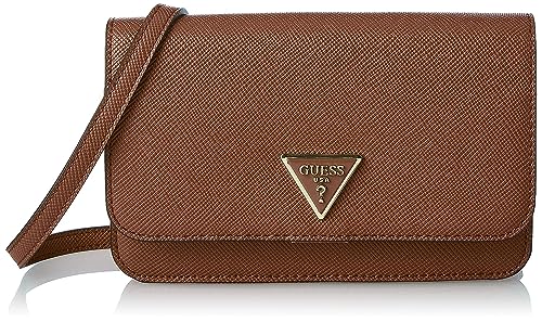 Guess Women Noelle XBODY Flap Organizer Bag Cognac