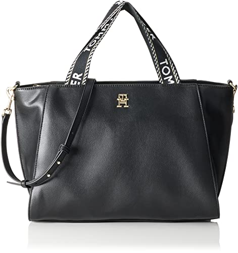 Tommy Hilfiger Women's Black Tote Shoulder Bag