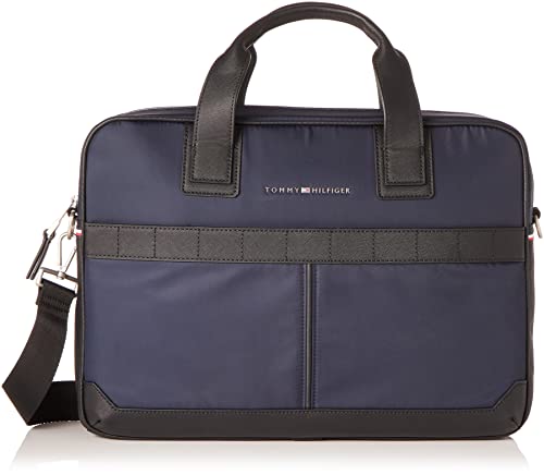 Tommy Hilfiger Men's Nylon Computer Bag, Blue (Space Blue)