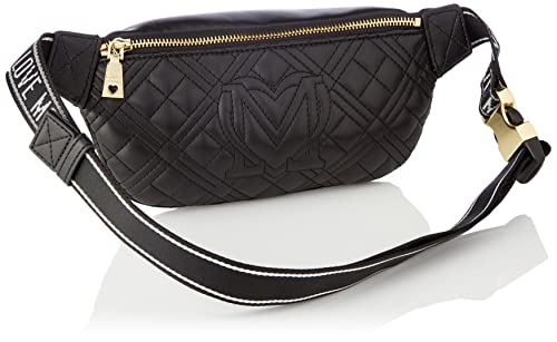 Love Moschino Black Designer Fanny Pack, One Size