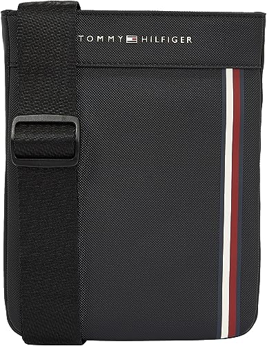 Tommy Hilfiger Men's Black PU Mini Crossover