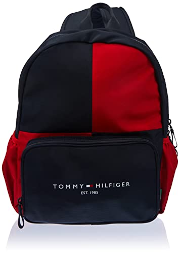 Tommy Hilfiger Kid's TH Backpack, Deep Crimson
