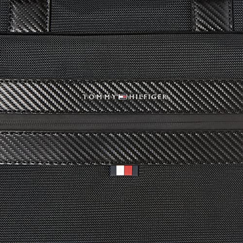 Tommy Hilfiger Men's Black Nylon Duffle Travel Bag