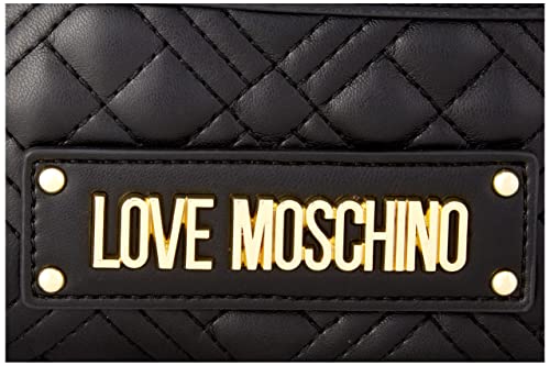 Love Moschino Black Designer Fanny Pack, One Size