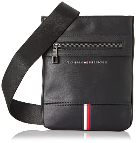 Tommy Hilfiger Men's Black Mini Crossover Shoulder Bag