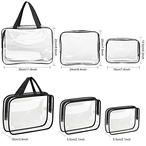 Funnasting Clear PVC 3-in-1 Designer Toiletry Bag
