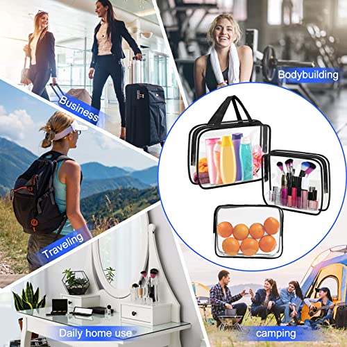 Funnasting Clear PVC 3-in-1 Designer Toiletry Bag