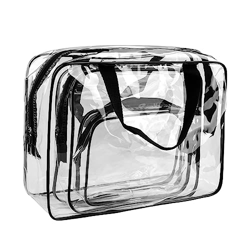 Funnasting Clear PVC 3-in-1 Designer Toiletry Bag
