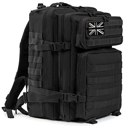 QT&QY 45L Tactical Backpack - Camouflage Designer Handbag