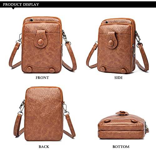 YIWEIYA Zipper Cross Body Phone Bag - Designer Handbag