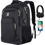 Marcello Laptop Backpack: USB Charging, Anti-Theft, Water Resistant