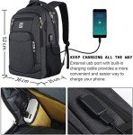 Marcello Laptop Backpack: USB Charging, Anti-Theft, Water Resistant