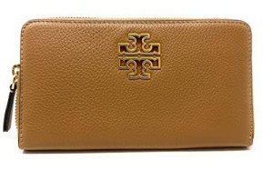 Tory Burch Britten Zip Wallet in Tiramisu