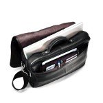 Samsonite Colombian Leather Black Flapover Briefcase - 50789
