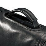 Samsonite Colombian Leather Black Flapover Briefcase - 50789