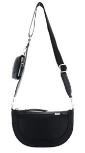 DKNY Women's Medium Black/Silver Crossbody Handbag