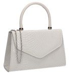 SwankySwans Women's White Satchel Clutch Bag