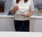 LeahWard White Clutch for Wedding and Prom Night
