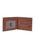 Fossil Brown Men's Derrick Bifold Designer Handbag