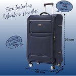 DK Luggage Starlite Large 28" Spinner Suitcase Navy