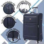 DK Luggage Starlite Large 28" Spinner Suitcase Navy
